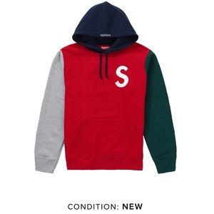supreme s logo hoodie